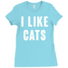 i like cats Ladies Fitted T-Shirt
