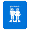 never dive alone scuba diving Mousepad