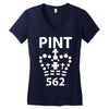 british pint funny Women's V-Neck T-Shirt