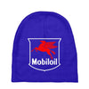 mobil oil vintage logo Baby Beanies