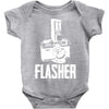 flasher camera Baby Onesie
