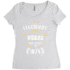 legendary riders are born in 1974 Women's Triblend Scoop T-shirt
