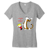 calvin hobbes Women's V-Neck T-Shirt