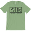 push button receive bacon t shirt funny awesome nerdy geeky humor tee T-Shirt