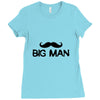 big man little man Ladies Fitted T-Shirt