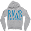 rawr (i'm a dinosaur) Zipper Hoodie