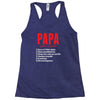 Papa Noun Definition Racerback Tank