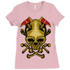 skull axe Ladies Fitted T-Shirt