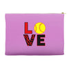 love softball Accessory Pouches