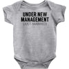 under new management just married Baby Onesie