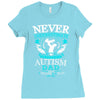 autism dad Ladies Fitted T-Shirt