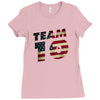 team 10 american flag Ladies Fitted T-Shirt
