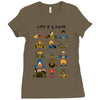 life is a game Ladies Fitted T-Shirt