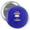 humor book t shirt Pin-back button