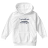 i went outsude once Youth Hoodie