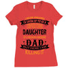 Super Cool Daughter Of A Freaking Awesome Dad Ladies Fitted T-Shirt