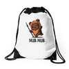 nub nub Drawstring Bags