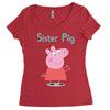 peppa pig sister pig Women's Triblend Scoop T-shirt