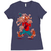 the flying spaghoofy monster Ladies Fitted T-Shirt