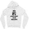 support our troops Zipper Hoodie