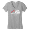 usa world cup champions Women's V-Neck T-Shirt