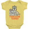 This Girl Loves Yorkshire Terriers Baby Onesie
