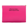 funny t shirt official dog walker. Accessory Pouches