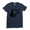 crazy cat lady Ladies Fitted T-Shirt