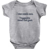 i went outsude once Baby Bodysuit