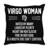 Virgo Woman Throw Pillow