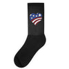 disstressed america flag heart Socks