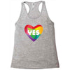 Yes Lgbt Heart Racerback Tank