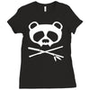 panda vampire skull Ladies Fitted T-Shirt