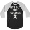 tits out for harambe 3/4 Sleeve Shirt