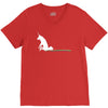 unicorn scooting on the floor V-Neck Tee