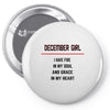 December Girl Pin-back button