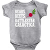 bears beets battlestar galactica Baby Bodysuit
