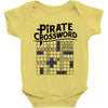 pirate crossword Baby Onesie