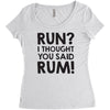 run rum Women's Triblend Scoop T-shirt