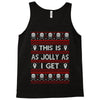 emo gothic ugly christmas sweater. Tank Top