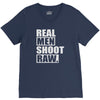real men shoot raw V-Neck Tee