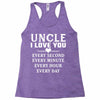 I Love You Uncle Racerback Tank