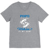 Pops is my Name Fishing Is My Game V-Neck Tee