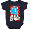 funny vespa chequer board, ideal gift or birthday present Baby Bodysuit