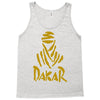 uomo dakar stampa oro moto deserto parigi africa sport Tank Top