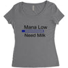 gaming mana low need milk Women's Triblend Scoop T-shirt