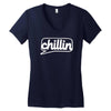 chillin Women's V-Neck T-Shirt