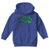 santa green glitter Youth Hoodie