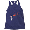 banksy headshot butterfly Racerback Tank