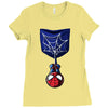 spider man pocket Ladies Fitted T-Shirt